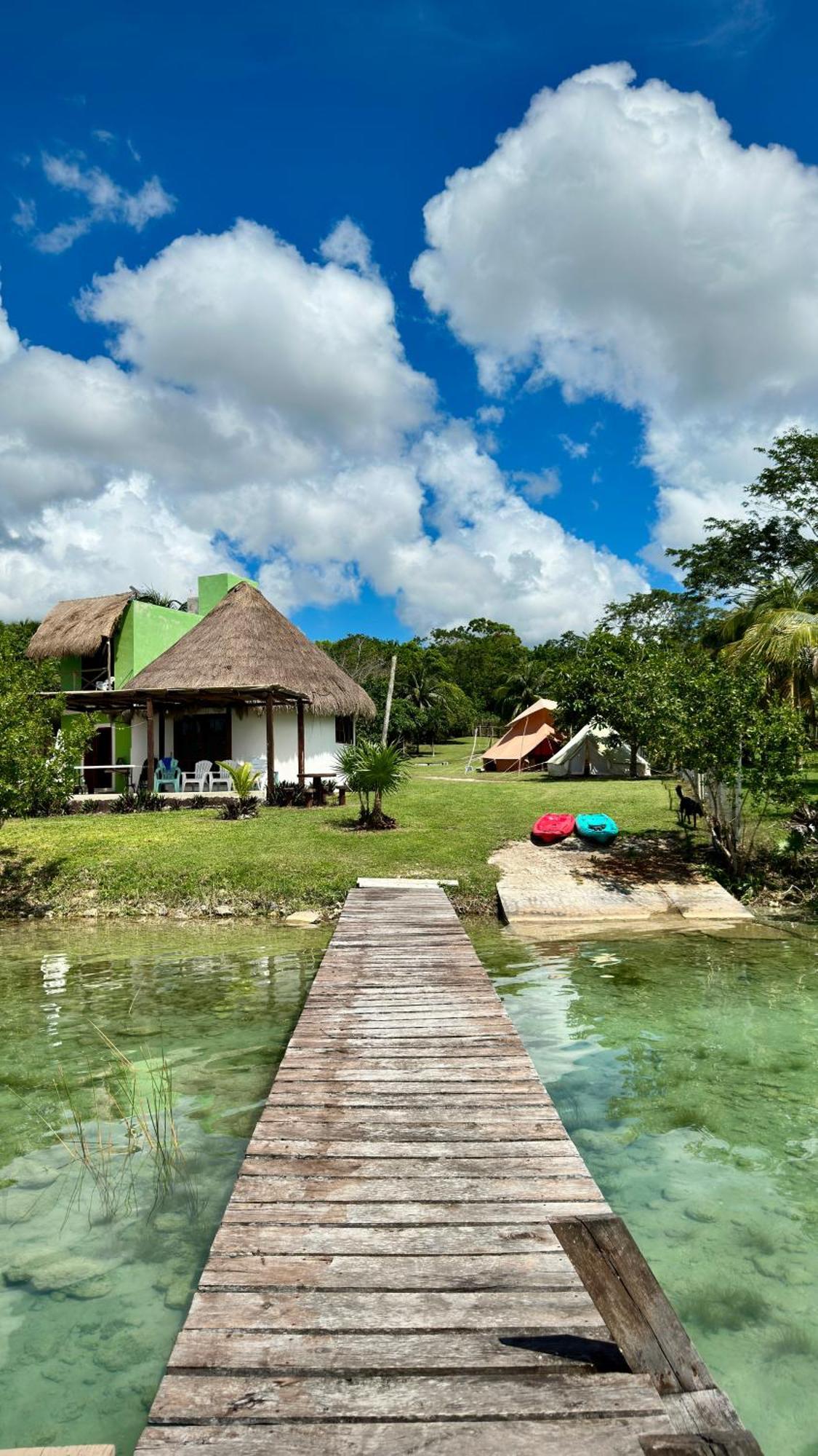 Ferienwohnung Luigi'S Glamping Bacalar Exterior foto